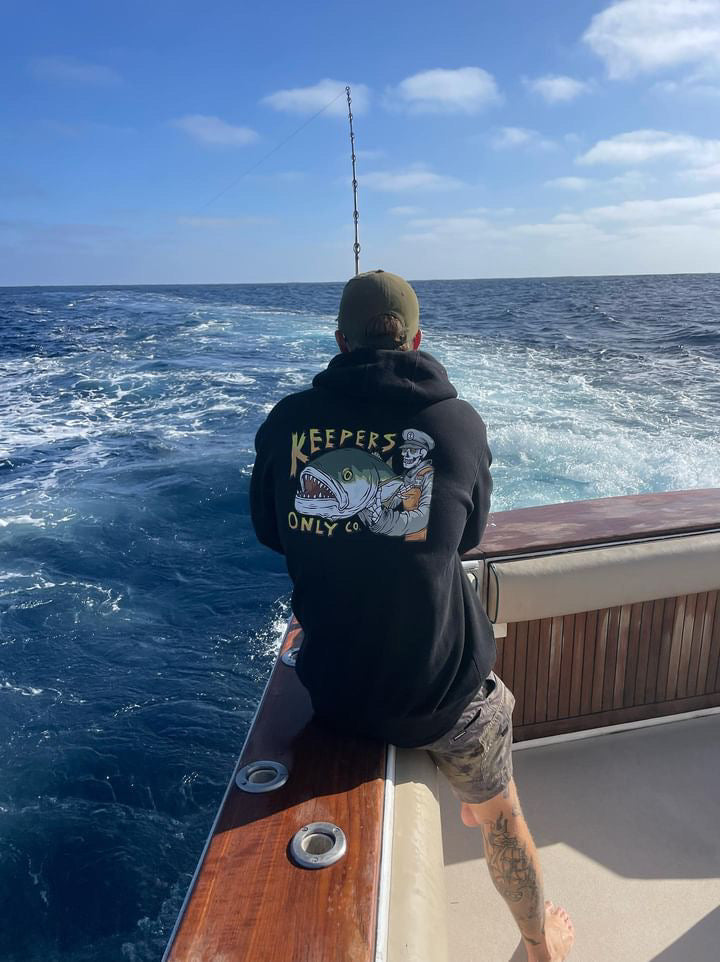 Gator Blues Heavyweight Black Hoodie