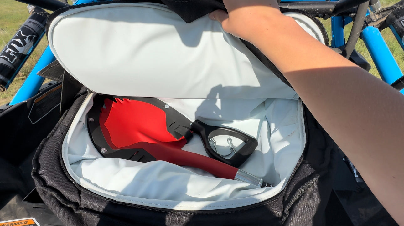 Krazy Beaver Mini Shovel with guard(Textured Red Head / Black Handle # 45642)