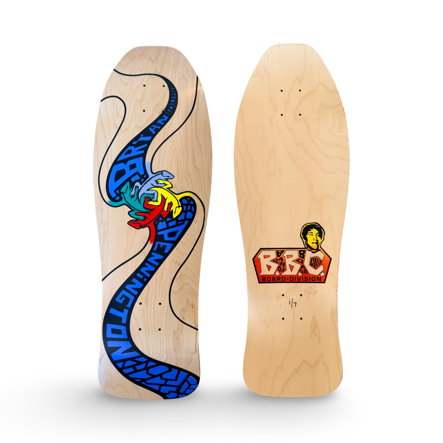 Bryan Pennington BBC Escher Lizard, Limited Edition, HAND-PAINTED, Deck 10.3"x30.5" (1 of 8)