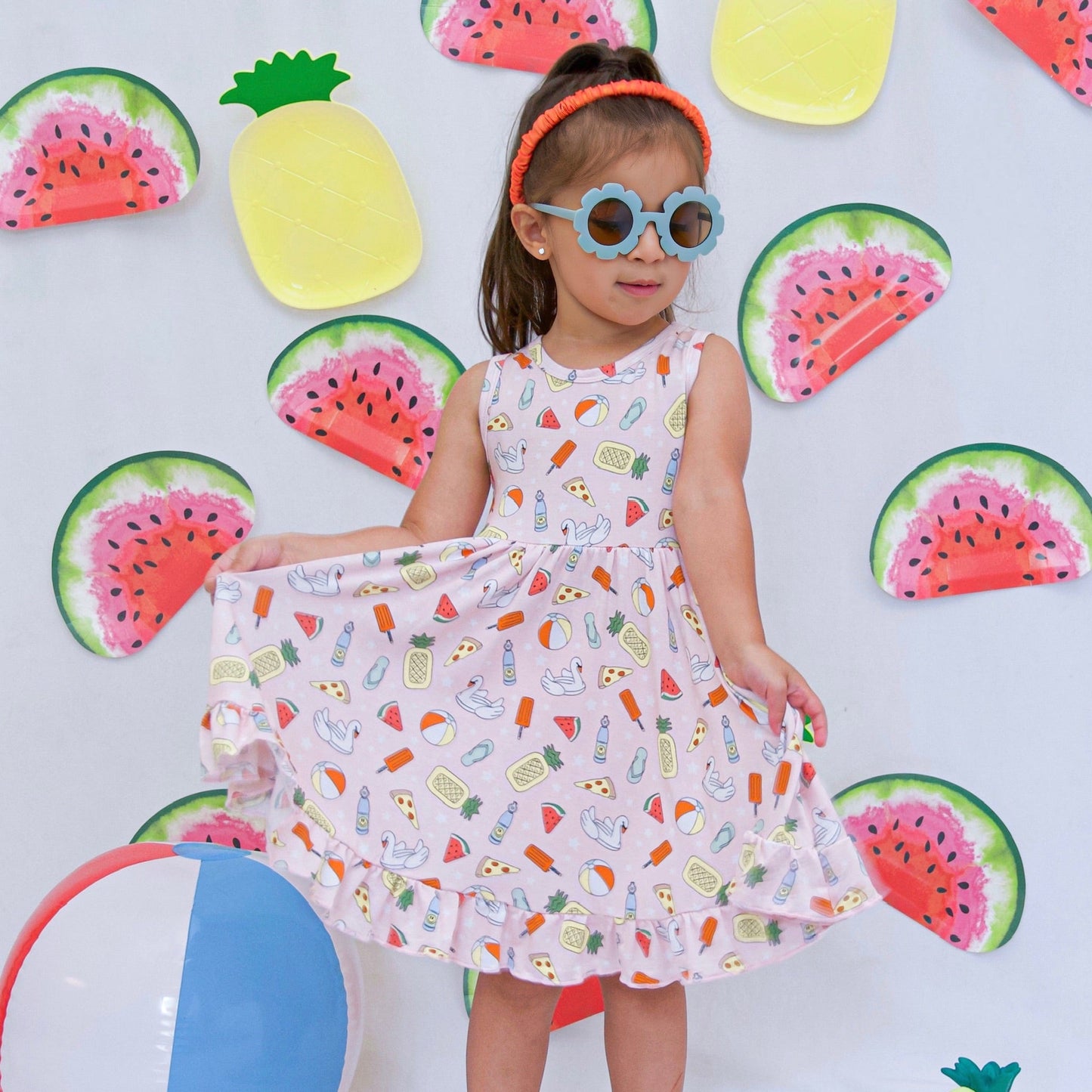 POOLSIDE PARTY DREAM RUFFLE DRESS