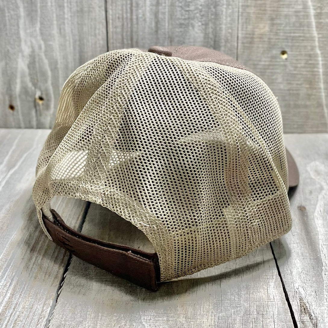 Expresso-Tan Relaxed Mesh Back Trucker