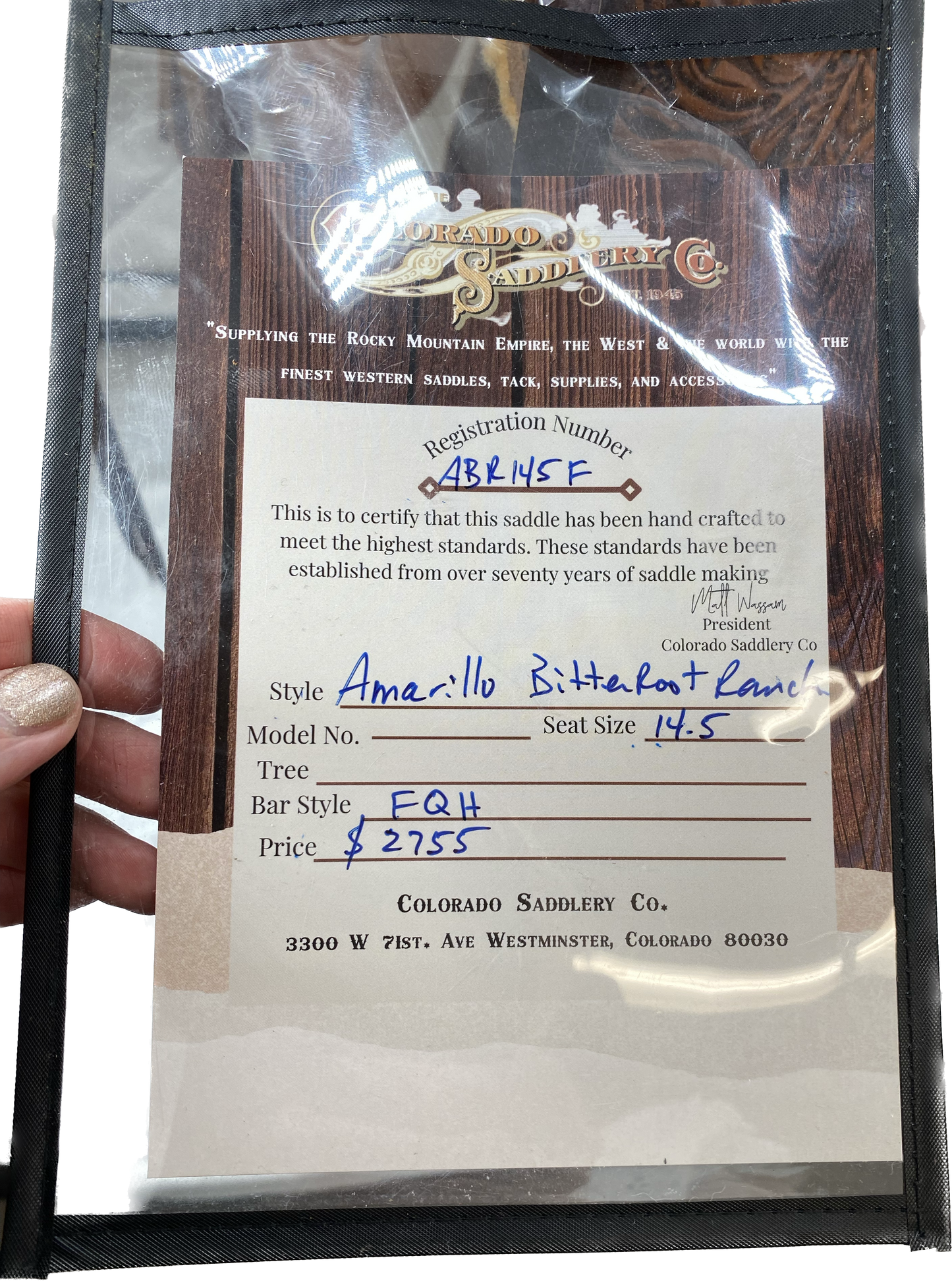 Amarillo Bitterroot Rancher 14.5"