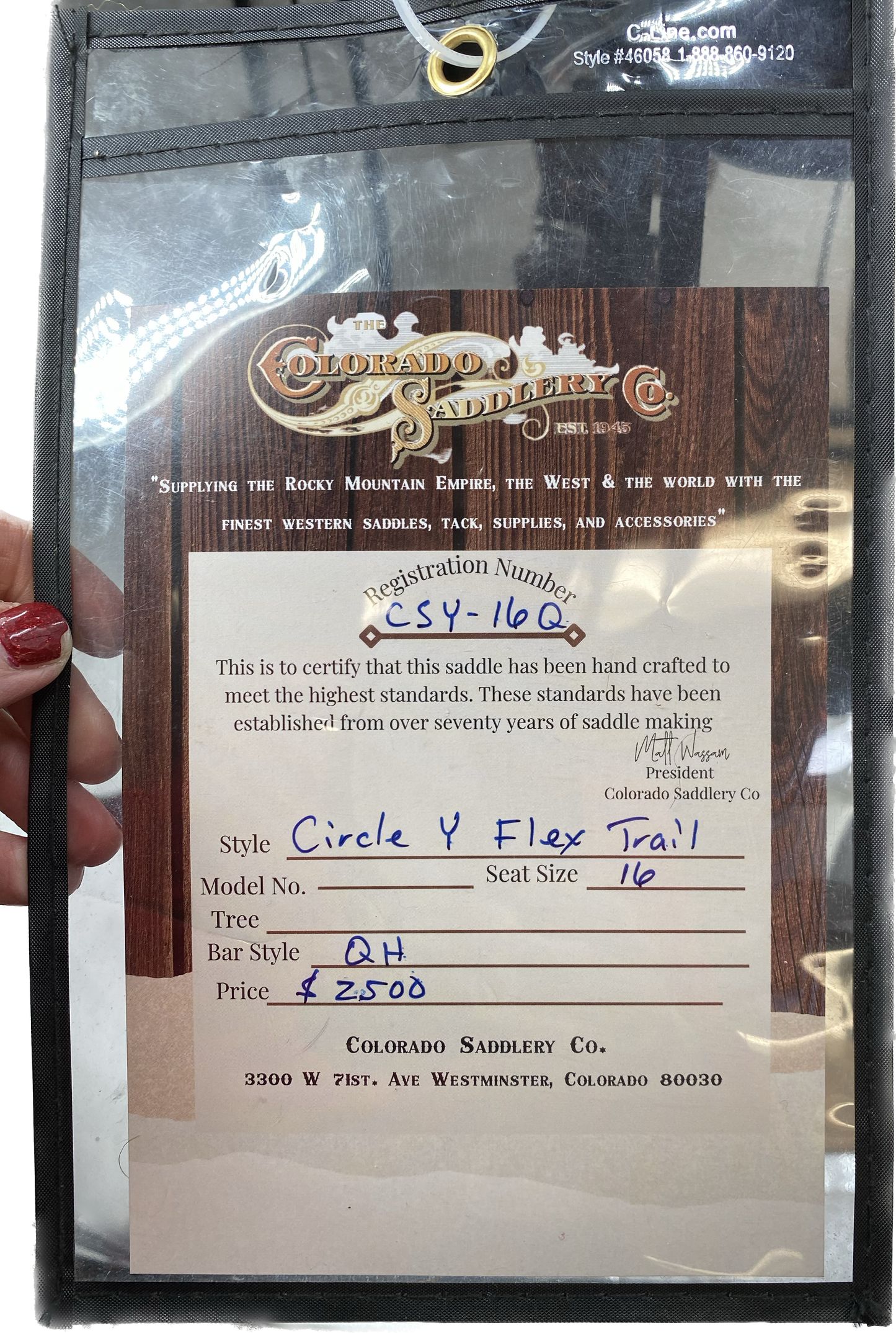 Circle Y Flex Trail 16"