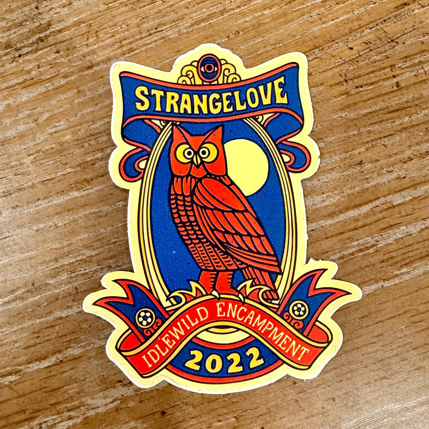 Strangelove Owl Sticker 3.5"