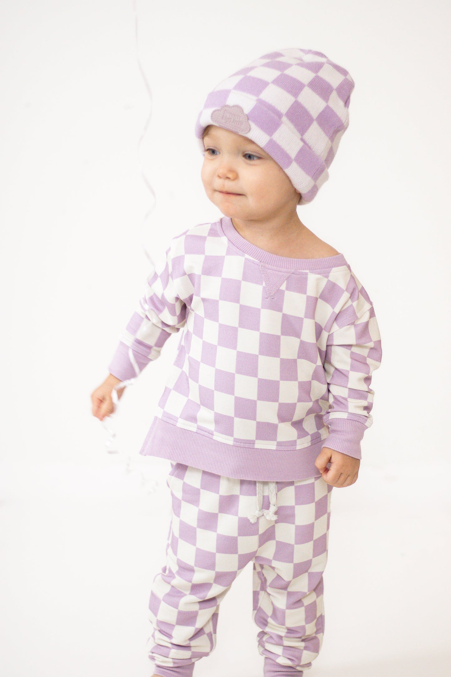 PERIWINKLE CHECKERS DREAM JOGGER