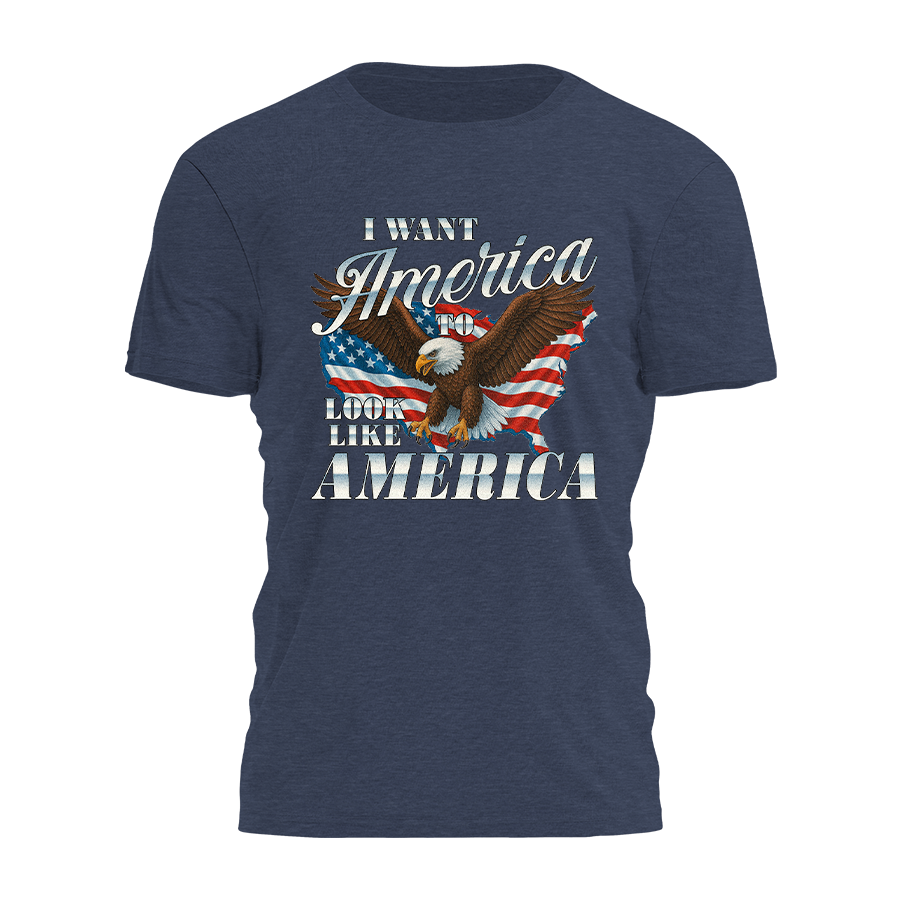 I Want America - Vintage Eagle Tee - 4130