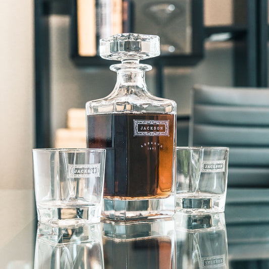 Classic Whiskey Decanter Set