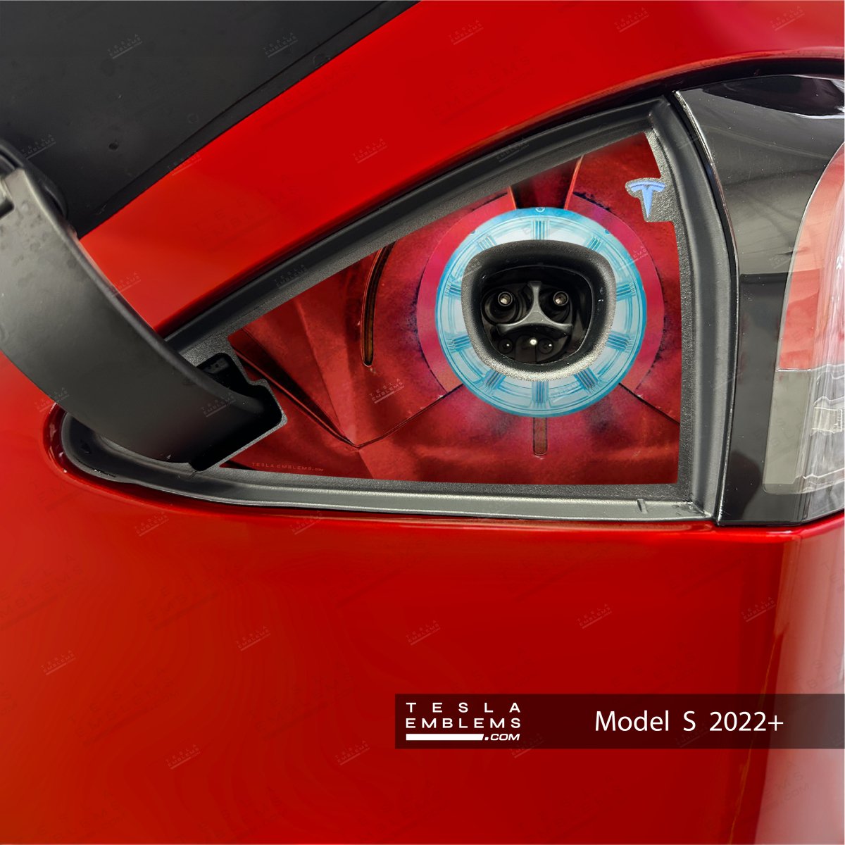 Ironman Arc Reactor Tesla Charge Port Wrap | Model S