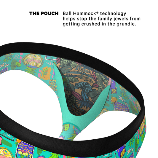 The Island Time | Pineapple Scene Ball Hammock® Pouch Underwear Briefs