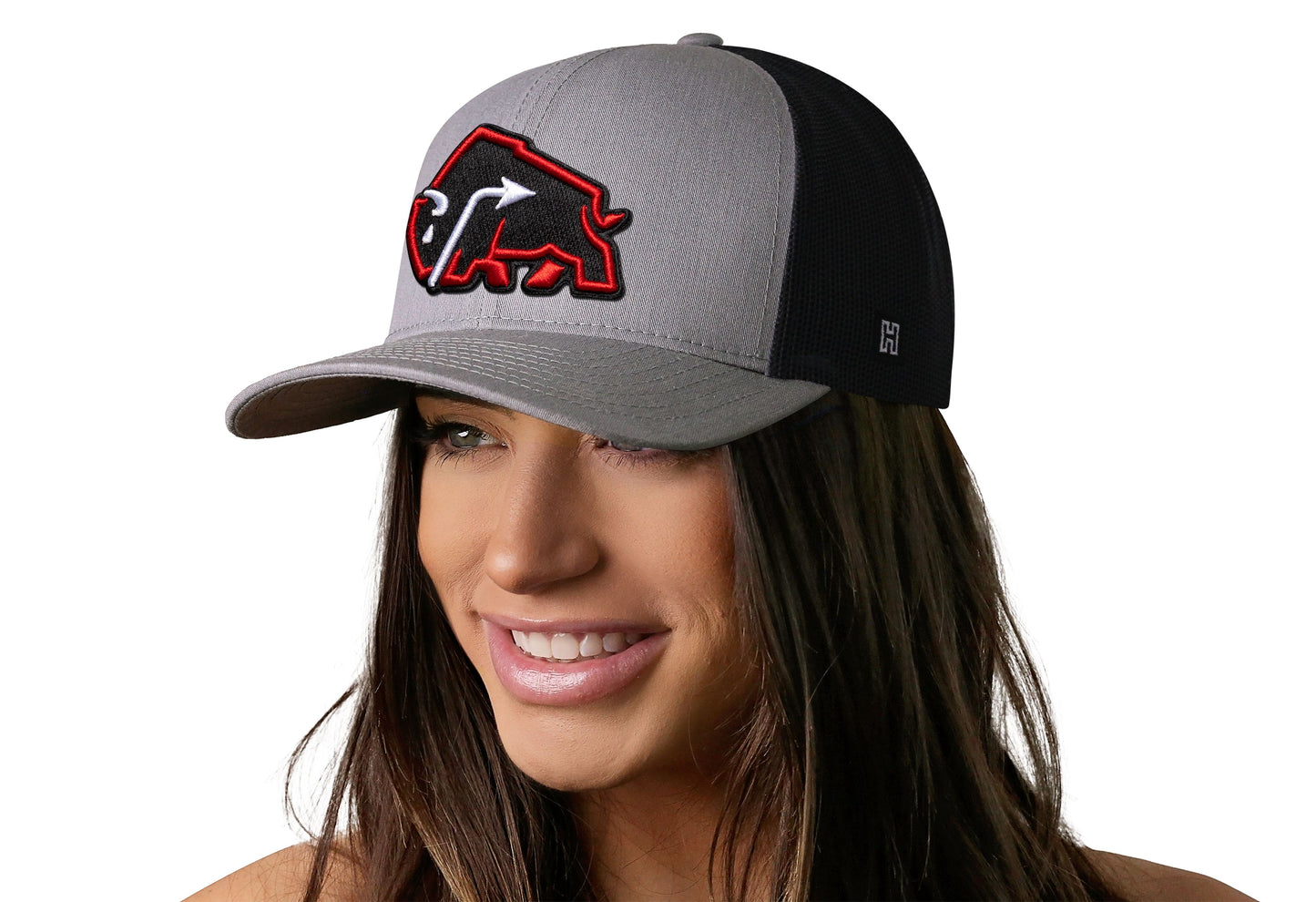 JBR x Haka Red Bison | Gray-Black Buffalo Snapback