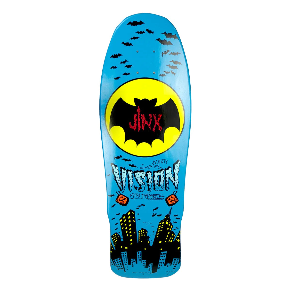 Vision Jinx Mini Skateboard Deck - 9.5″ Blue