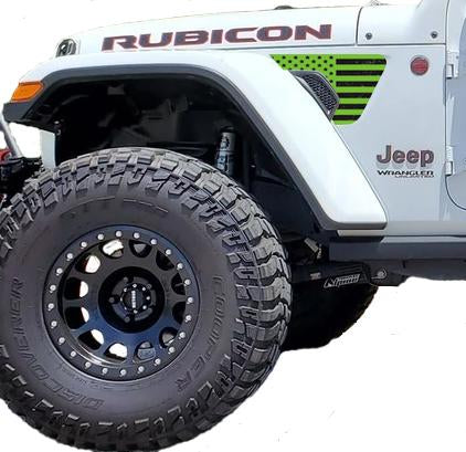 Distressed Lime green Inserts & Vent Decals Bundle