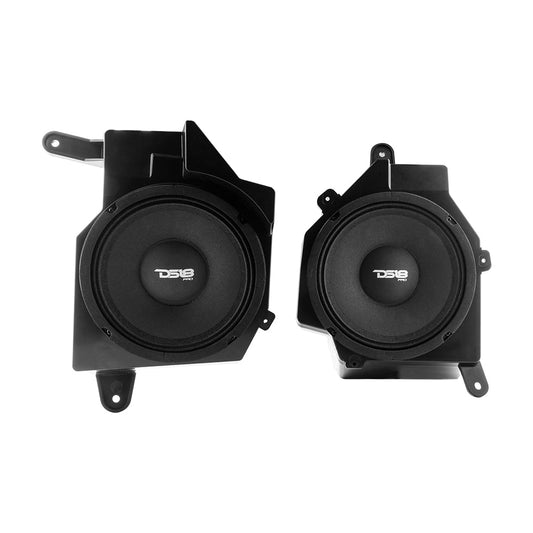 Jeep JL/JLU/JT Dash Enclosure – Loaded 6.5” Left & Right with PRO-JP6NEO, 150W RMS