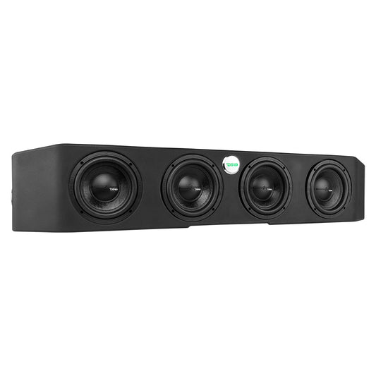 Under Seat Subwoofer Enclosure 4 x 6.5" Sealed for JT Gladiator Jeeps