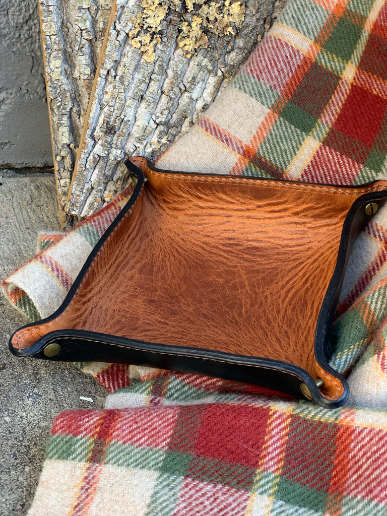Horween "Black and Tan" Valet Tray