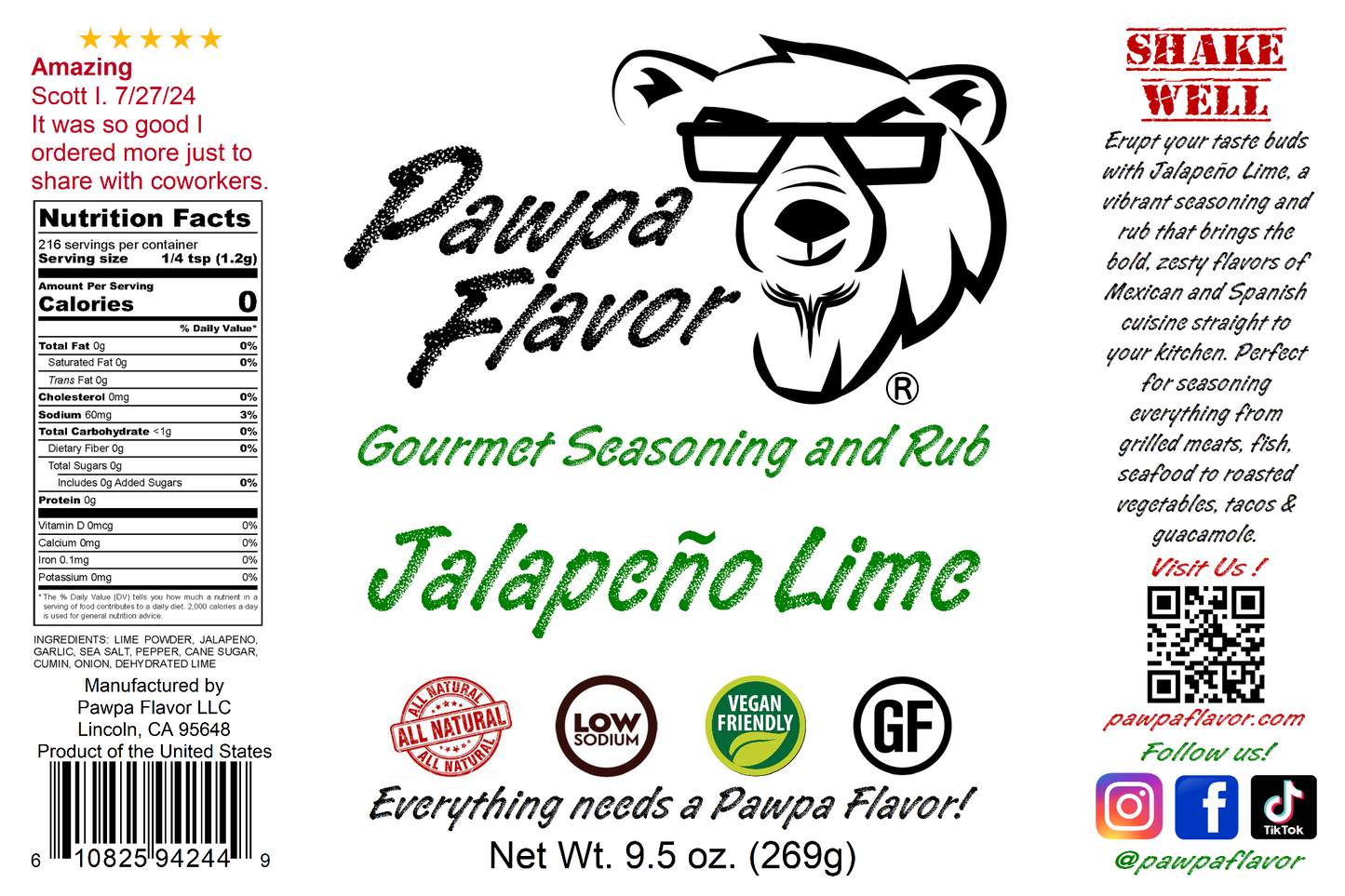 Pawpa Flavor Jalapeno Lime