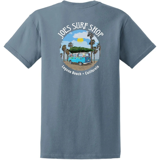 Joe's Surf Shop Christmas Surf Bus Heavyweight Cotton Tee