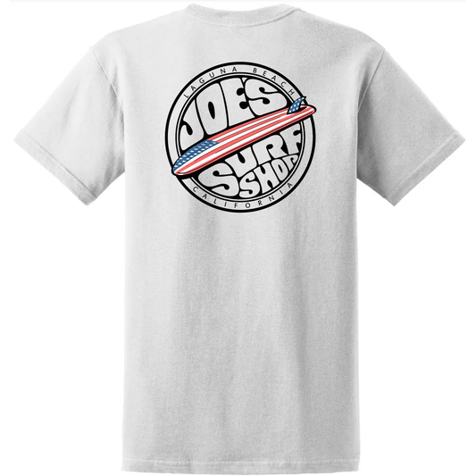 Joe's Surf Shop Fins Up USA Heavyweight Cotton Tee