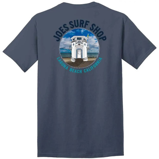 Joe's Surf Shop Lifeguard Tower Heavyweight Tee