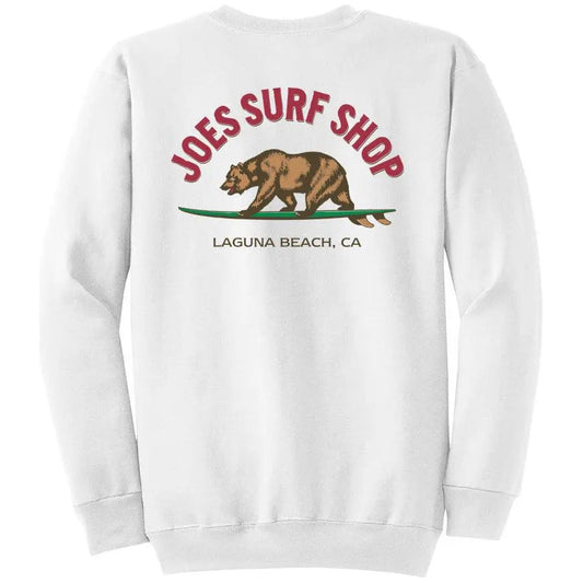 Joe's Surf Shop Surfing Bear Crewneck