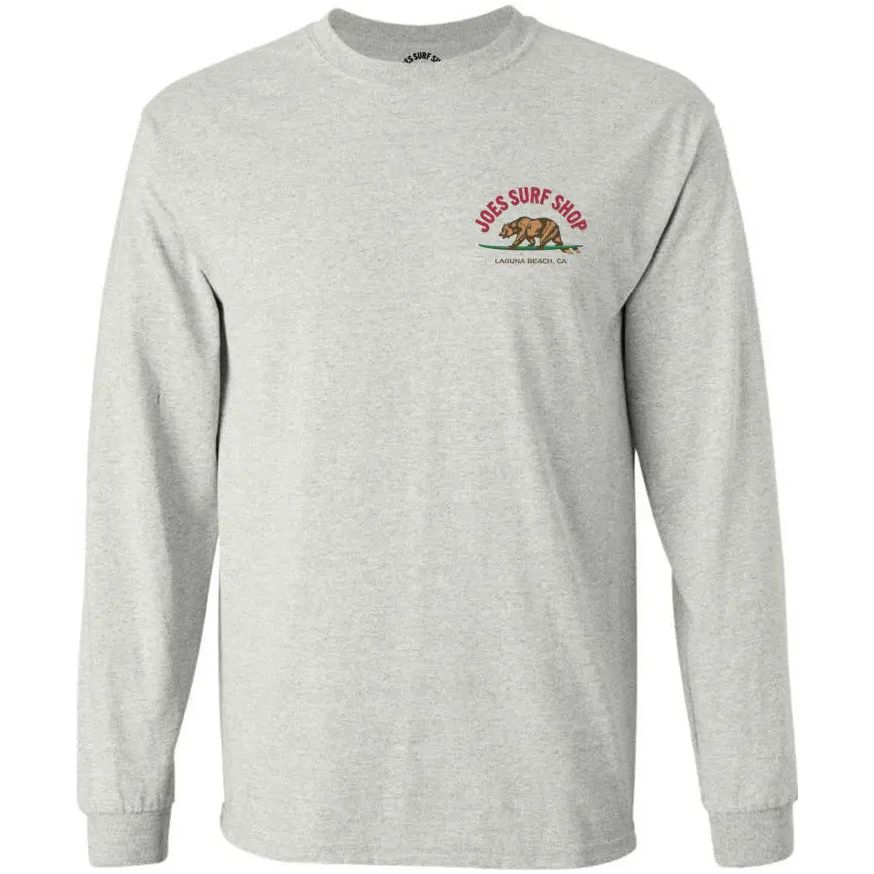 Joe's Surf Shop Surfing Bear Long Sleeve Tee