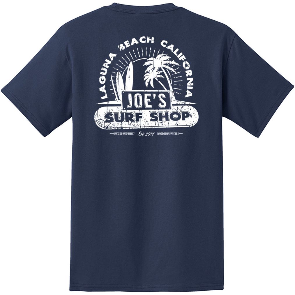 Joe's Surf Shop Vintage Beach Heavyweight Pocket Tee