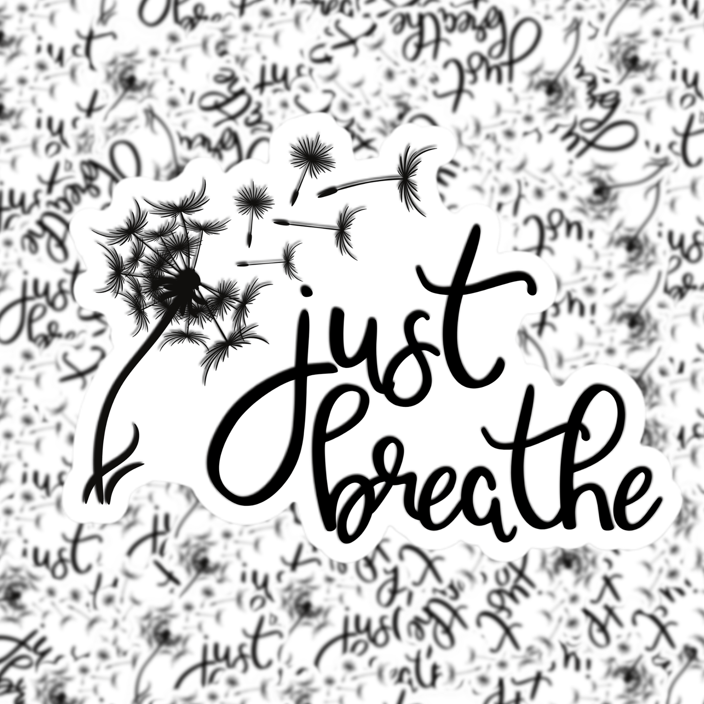Just Breathe Sticker