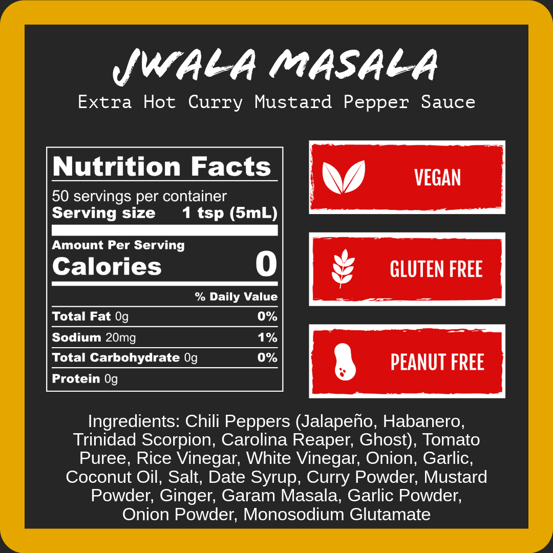 Jwala Masala - Extra Hot Curry Mustard (9oz)