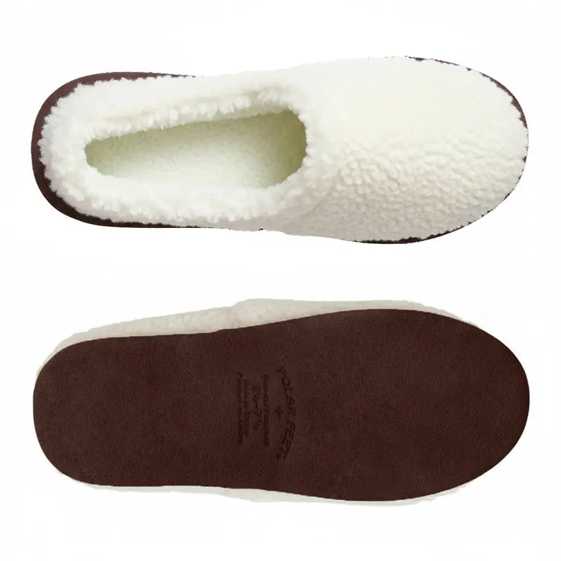 Polar Feet Kids' Perfect Mocs White Berber