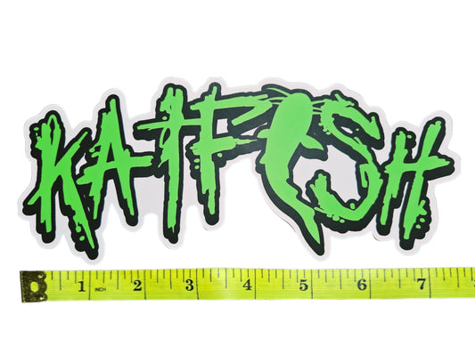 KATFISH Graffiti GREEN Decal