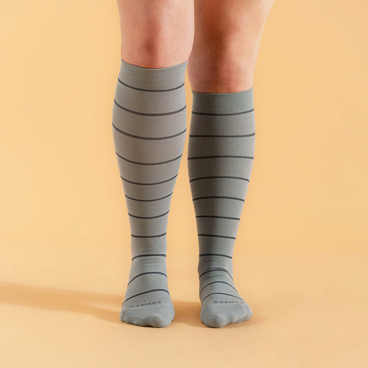 Knee-High Compression Socks - 3 Pack Stripes