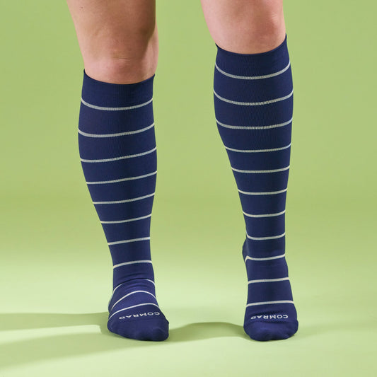 Knee-High Compression Socks - Stripes