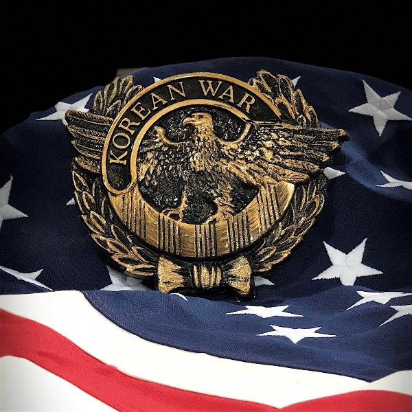 Korean War Veteran Grave Marker & Flag Holder with Aluminum Ground Spike | Made in USA