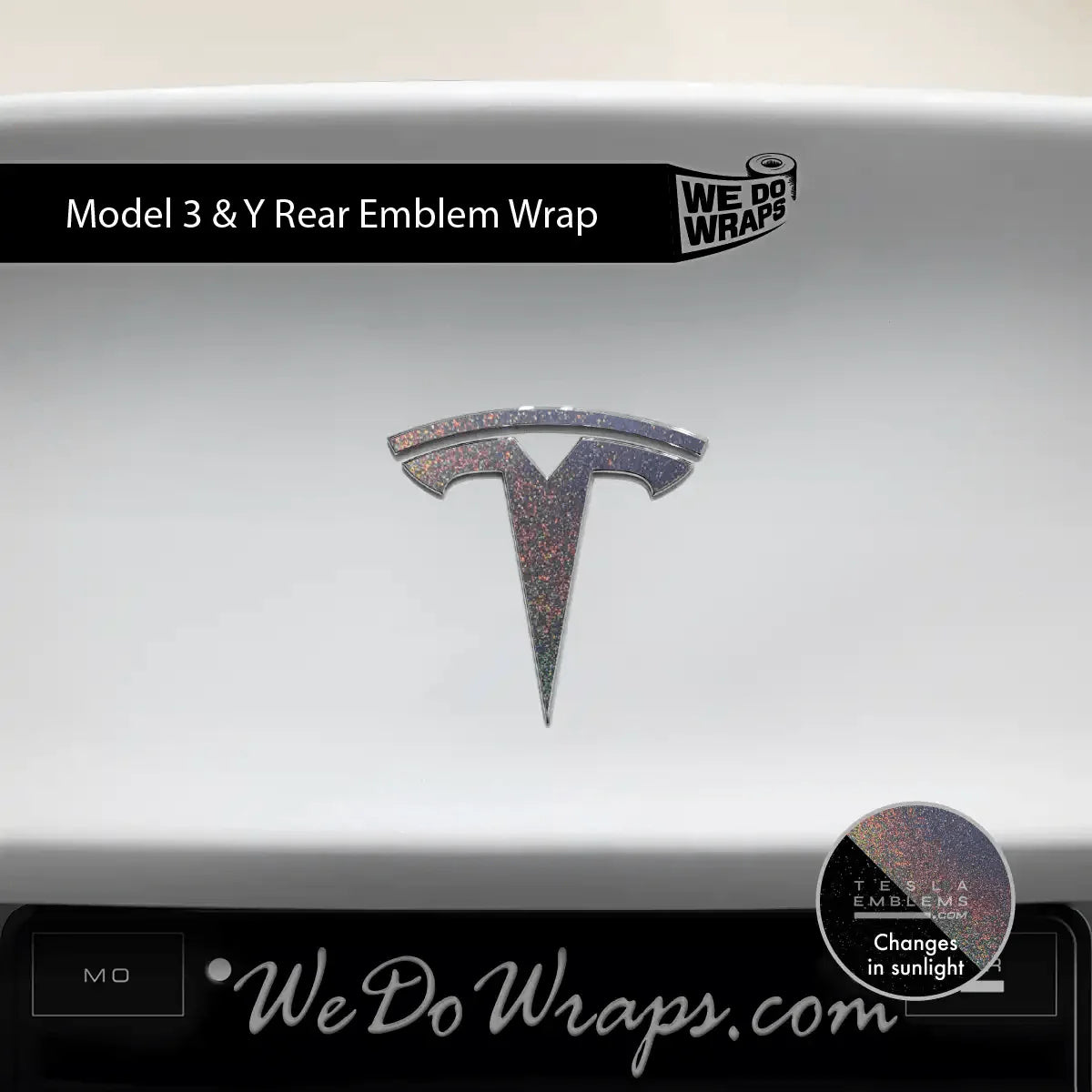 KPMF Morpheus Black Tesla Emblem Decals (Front + Back) | Model Y