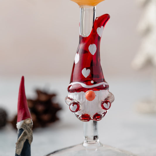 3D Stemmed Gnome Wine Glasses