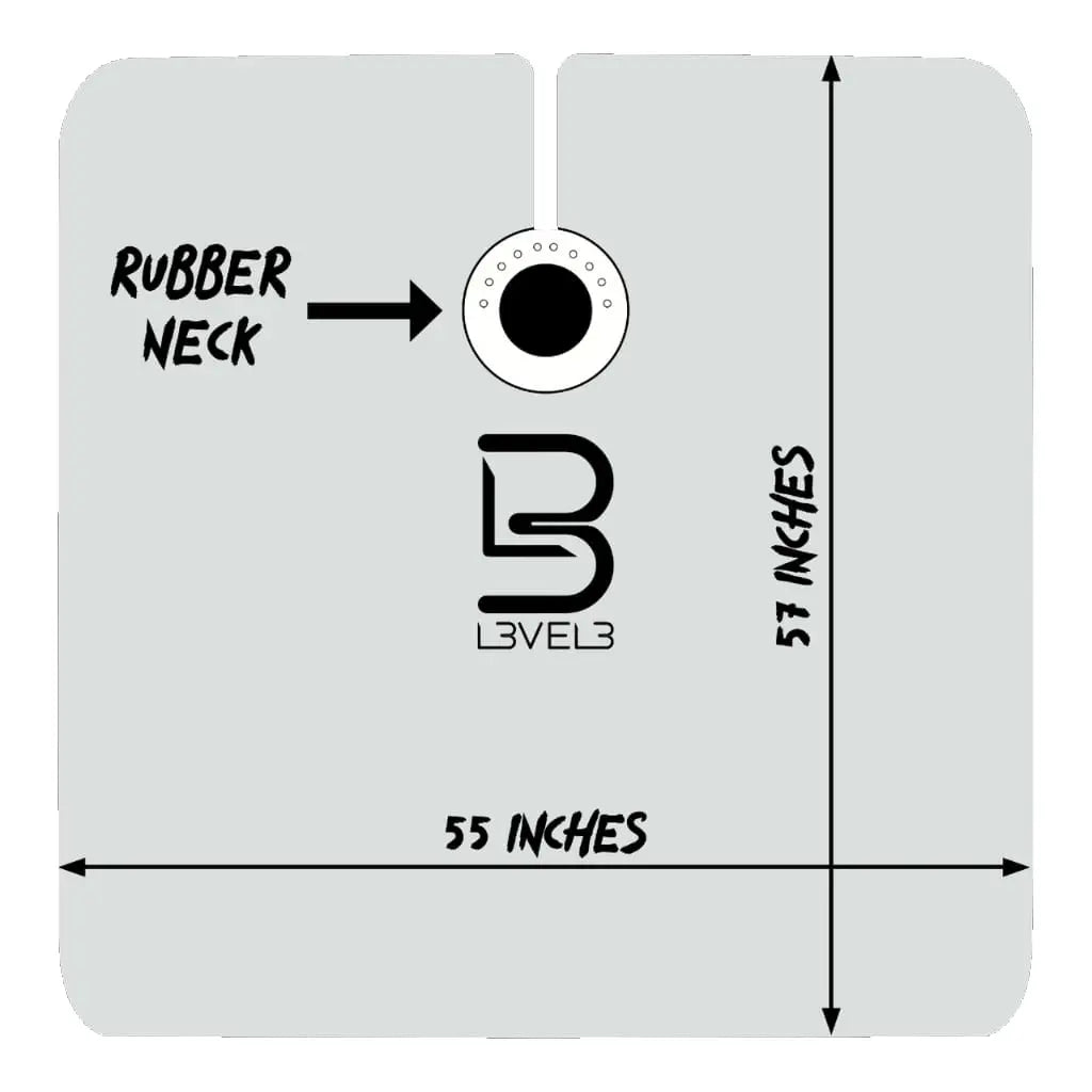 Level 3 Professional Rubber Neck Barber Cape