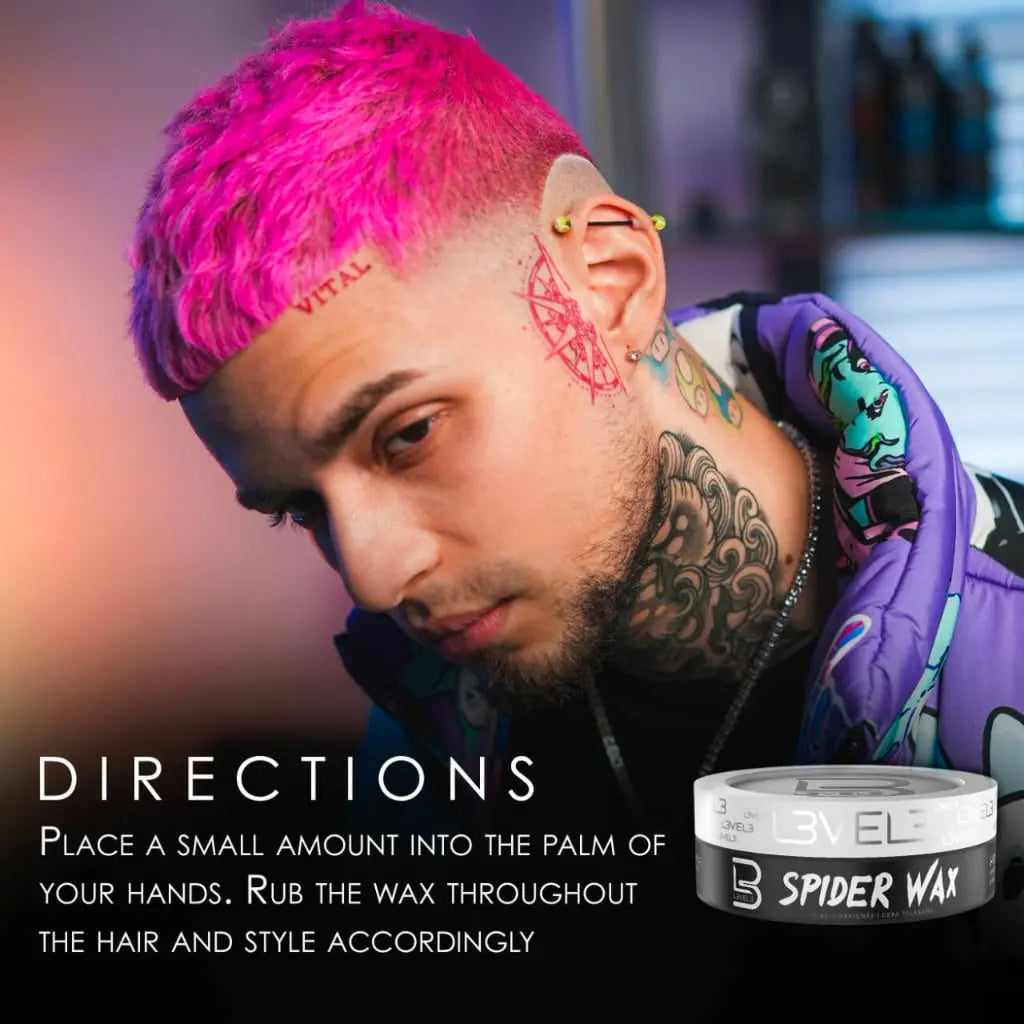 Level 3 Spider Wax – Fiber Texture Hair Wax