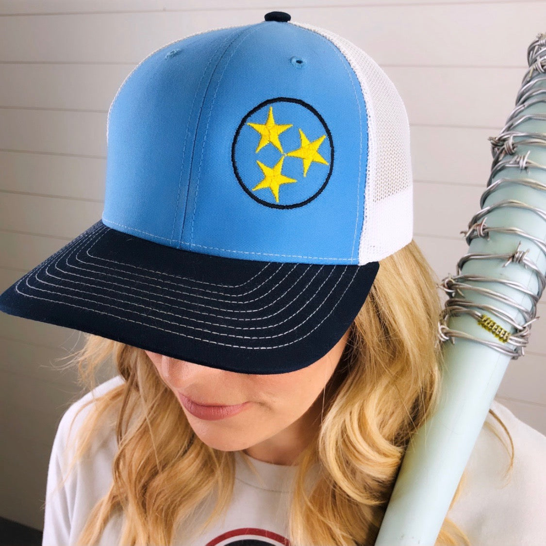TRISTAR TRUCKER HAT - COOL BLUE