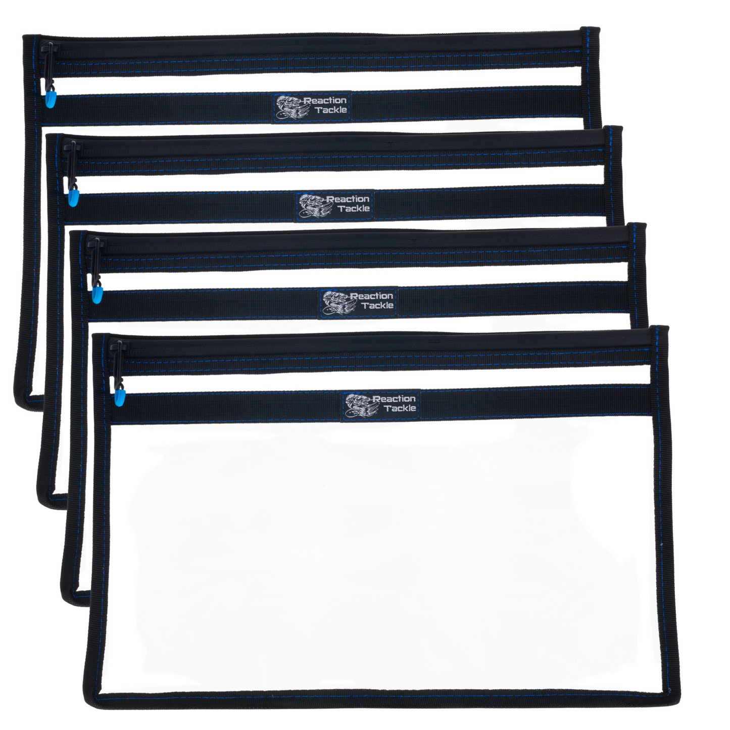 Reaction Tackle Clear Storage Bag Tackle Pak - Water-Resistant Plastic Storage - New