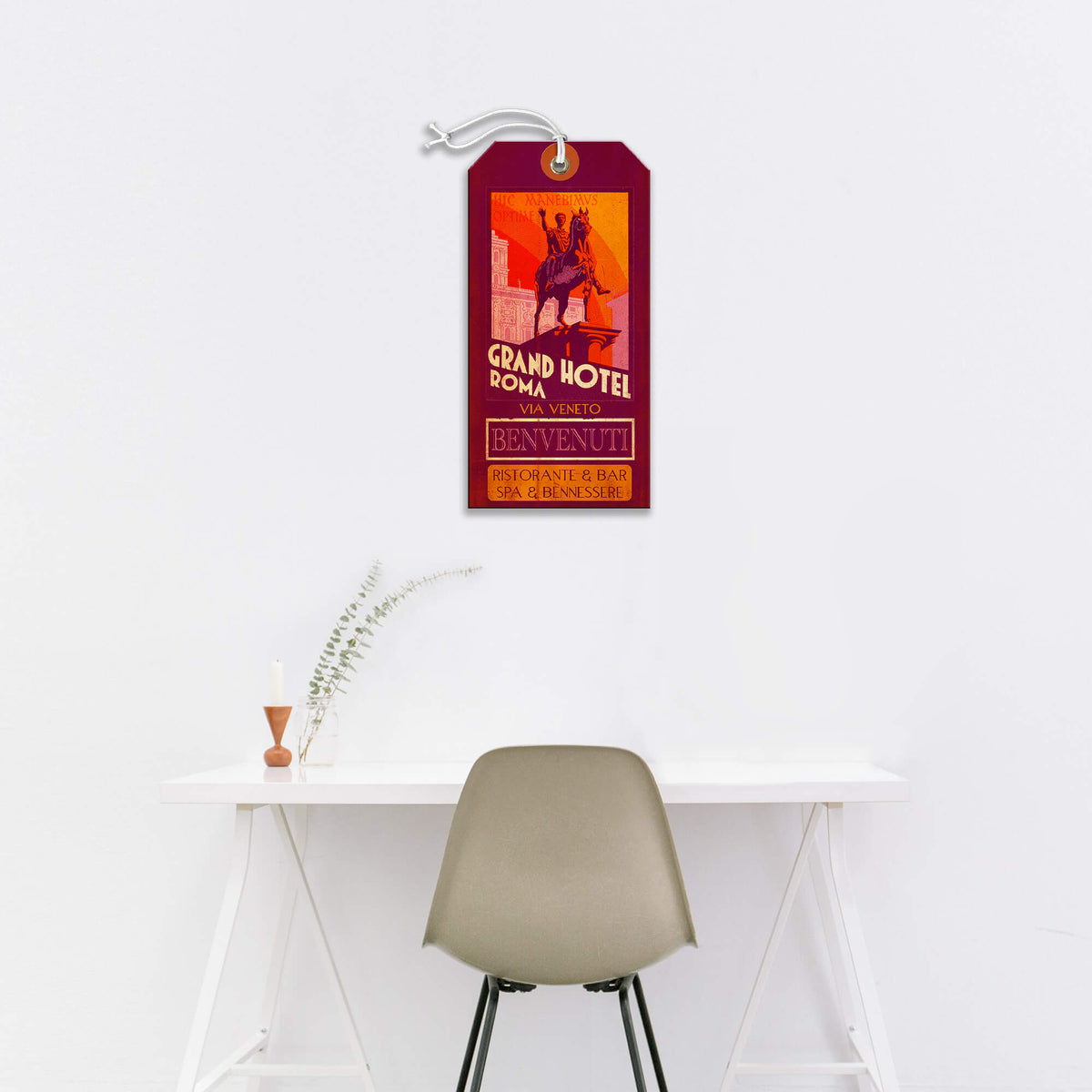 Grand Hotel Roma - Luggage Tag