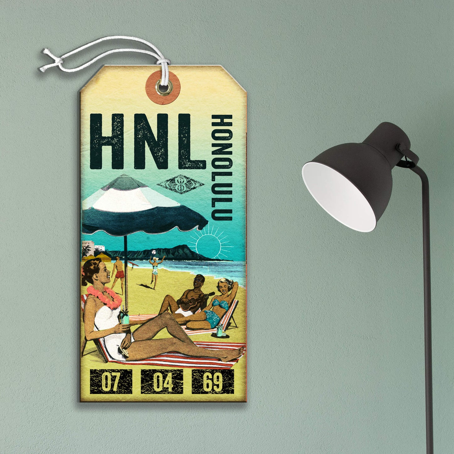 Honolulu: Beach Day Vibes - Luggage Tag