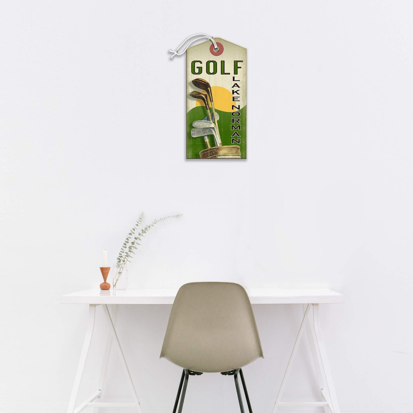 Golf Clubs Luggage Tag