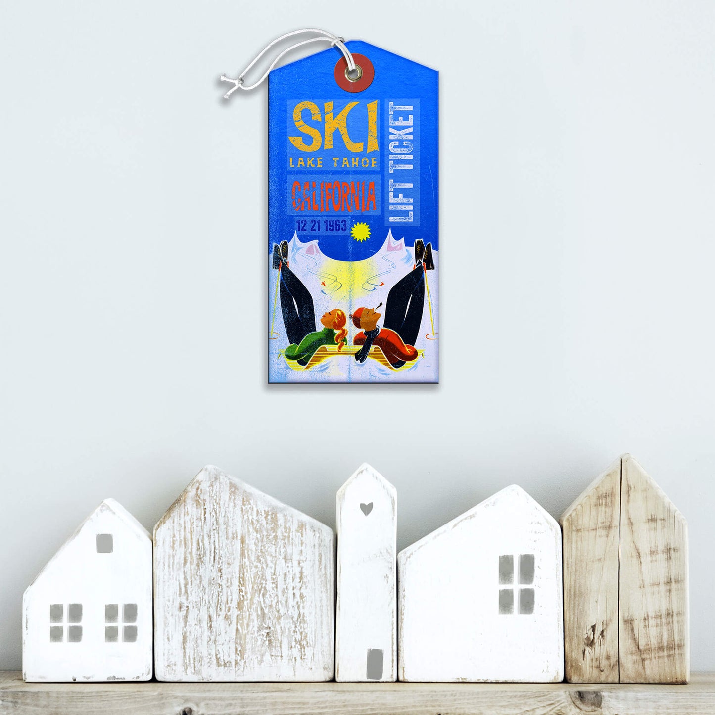 Ski Lift Ticket - Luggage Tag