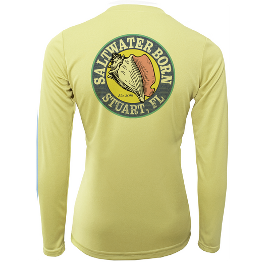Linear Logo Stuart Florida Girl Long Sleeve UPF 50+ Dry-Fit Shirt