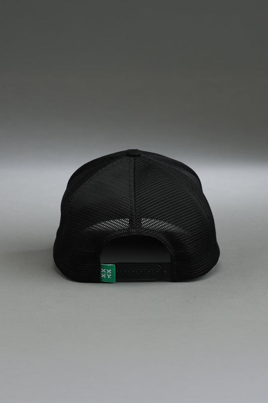 Logo Trucker Cap on Black