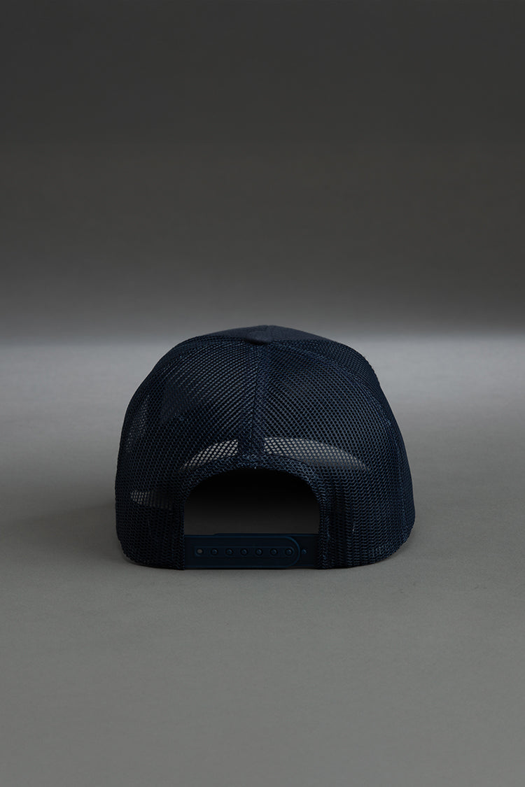 Logo Trucker Cap on Navy