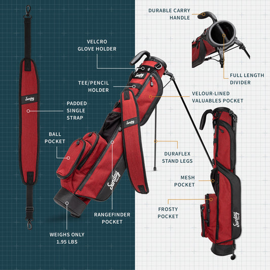 The Loma | Ron Burgundy Par 3 Bag