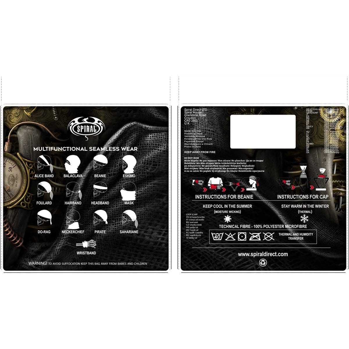 STEAM PUNK REAPER - Multifunctional Face Wraps