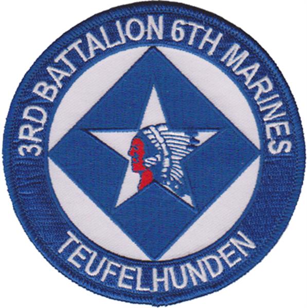 3rd Battalion 6th Marines - "Teufelhunden" - USMC Sew-On Patch