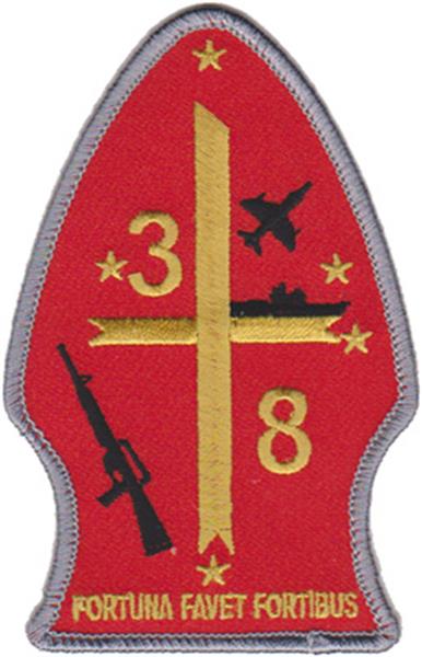 3rd Battalion 8th Marines - "Fortuna Favet Fortibus" - USMC Sew-On Patch